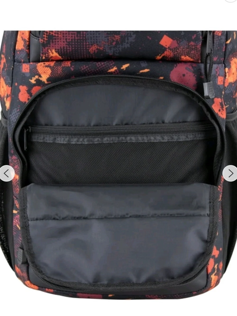 Eastsport Men's Black & Orange Patterned Backpack